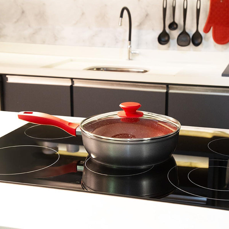 Panela Redstone com Tampa de Vidro 2,7L - Loja Online