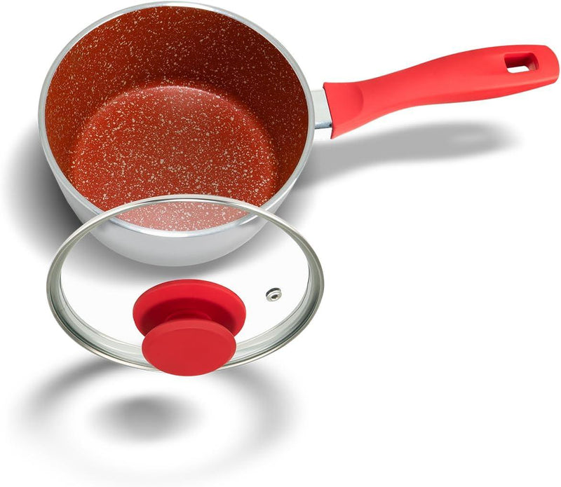 Panela Redstone com Tampa de Vidro 1,4L - Loja Online