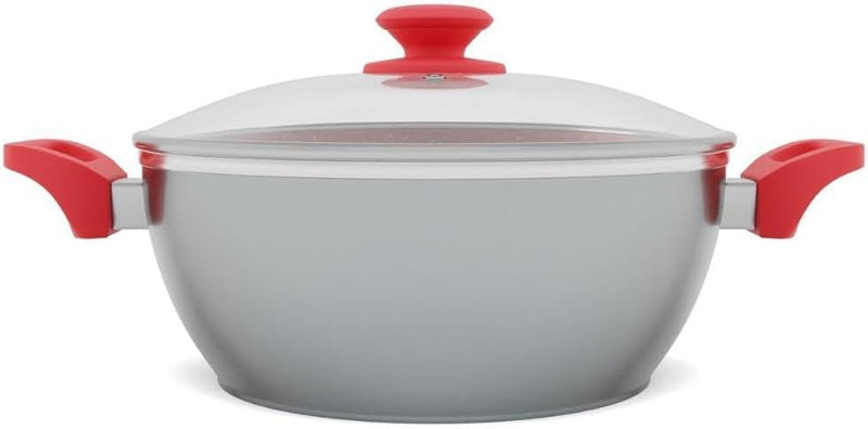 Panela com tampa Linha Définitive com revestimento Redstone 6,1L - Loja Online