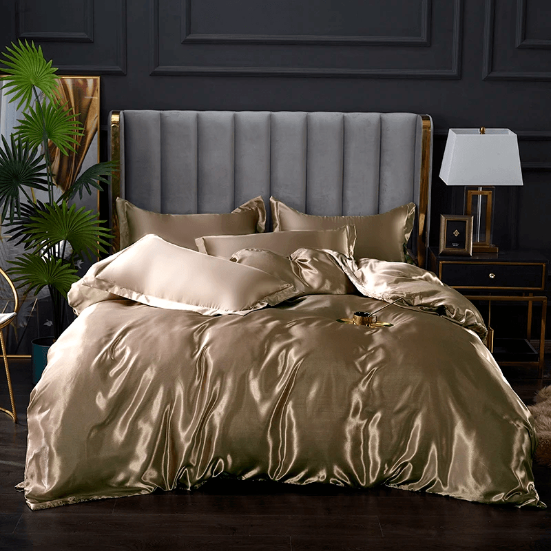 Conjunto de Cama de Cetim ConfortPlus | 4 Peças Linha Premium - Loja Online
