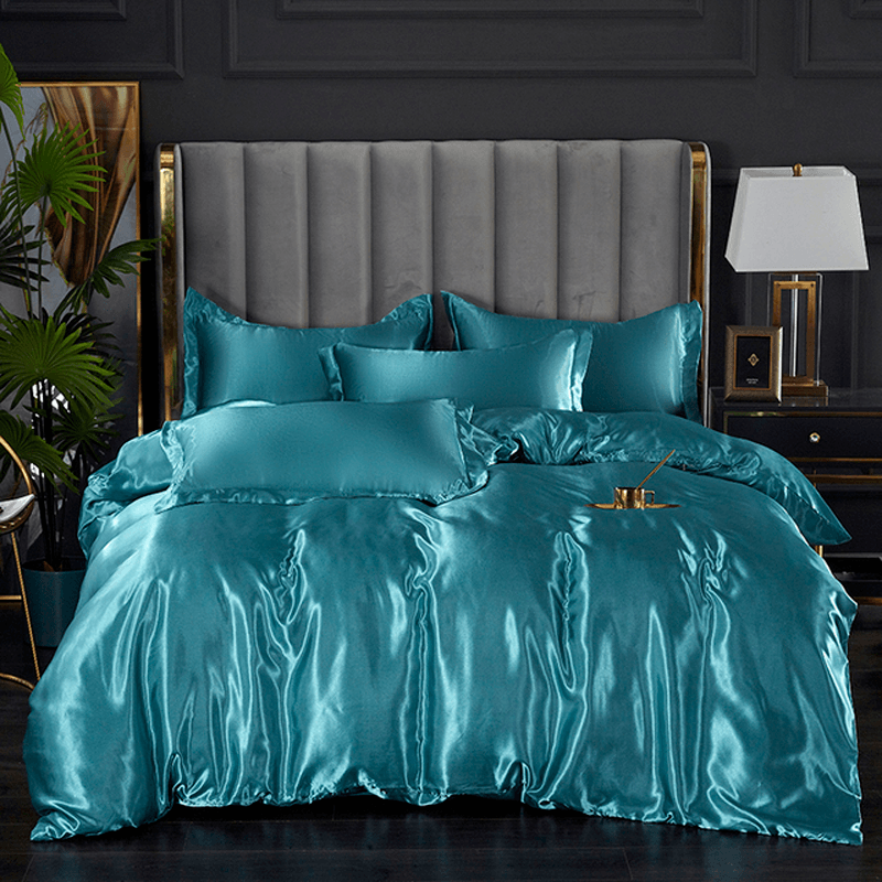 Conjunto de Cama de Cetim ConfortPlus | 4 Peças Linha Premium - Loja Online