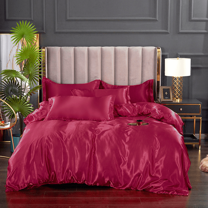 Conjunto de Cama de Cetim ConfortPlus | 4 Peças Linha Premium - Loja Online