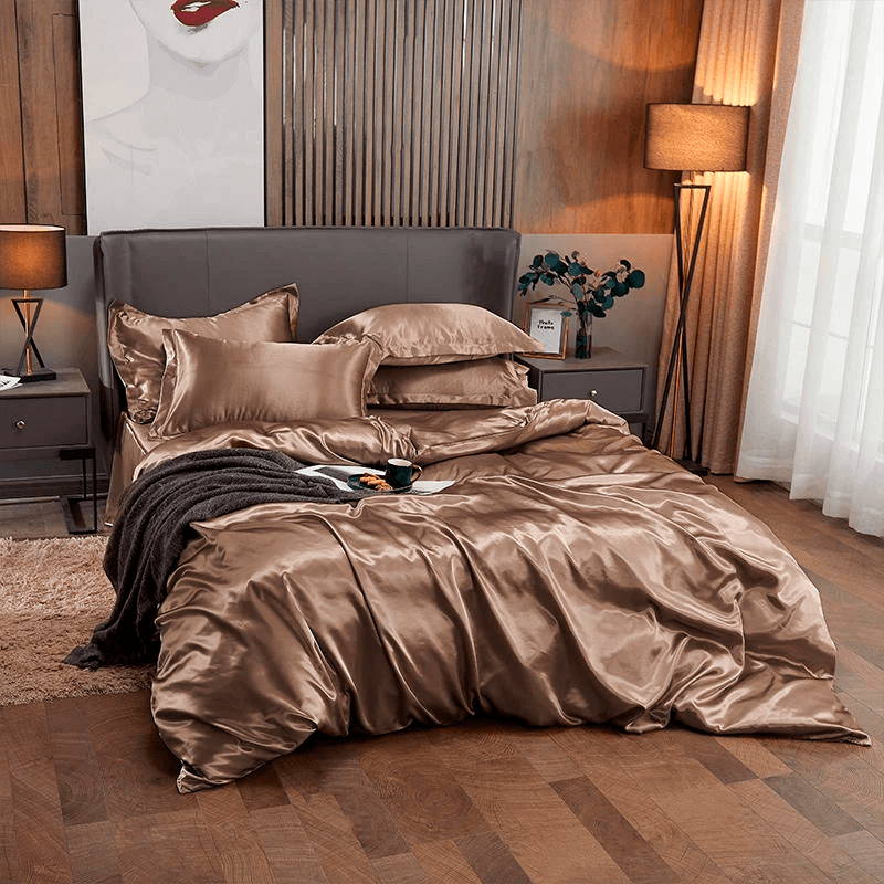 Conjunto de Cama de Cetim ConfortPlus | 4 Peças Linha Premium - Loja Online