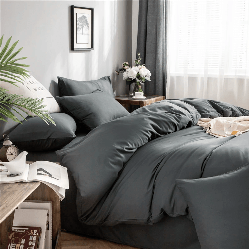 Jogo de Cama 4 Peças de Luxo em Algodão 100% Puro - Loja Online