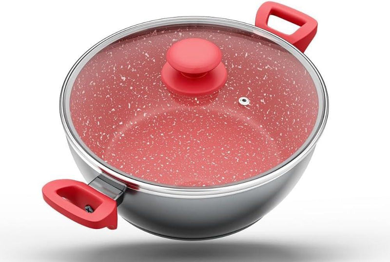 Panela com tampa Linha Définitive com revestimento Redstone 6,1L - Loja Online