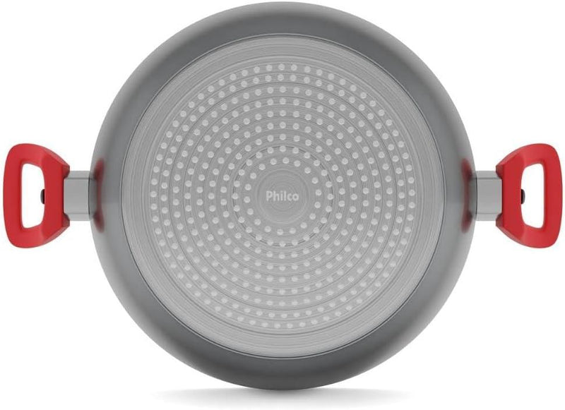 Panela com tampa Linha Définitive com revestimento Redstone 6,1L - Loja Online