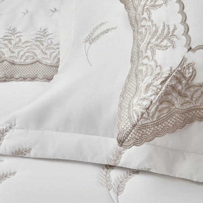 Kit de Cama 600 Fios Cetim 100% Algodão Egípcio La Collina - Lençóis + Fronhas + Edredom - Loja Online