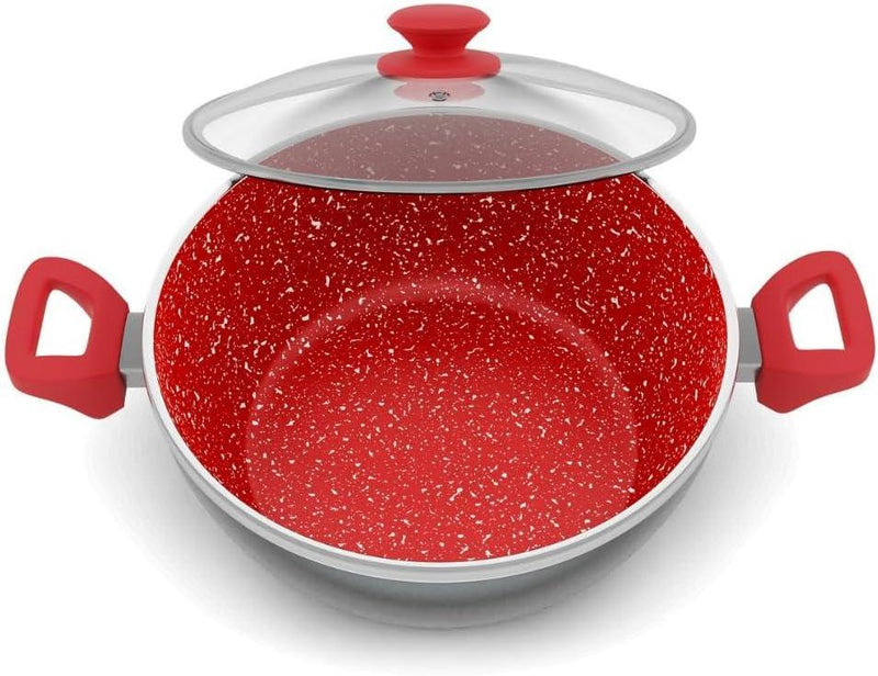 Panela com tampa Linha Définitive com revestimento Redstone 6,1L - Loja Online